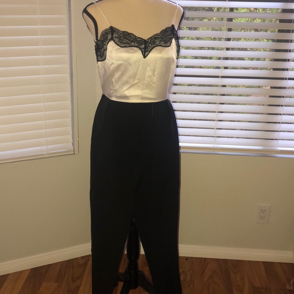 Sans souci NWT black and white jumpsuit Medium